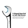 Capri Tools 17mm Angle Open End Wrench, 30Deg and 60Deg Angles, Metric CP11917